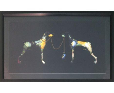 MAGNUS GJOEN, 'It's a fearful thing to love what death can touch' lithograph, signed and dated, 50cm x 100cm.