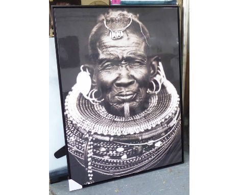 PORTRAIT OF AFRICAN GENTLEMAN, contemporary school, 145cm x 104cm.