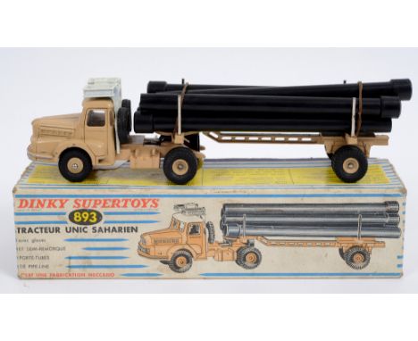 A Dinky Supertoys Tractor-Trailer McLean, 948, and another, a Tracteur Unic Saharien, 893, both boxed (2)
