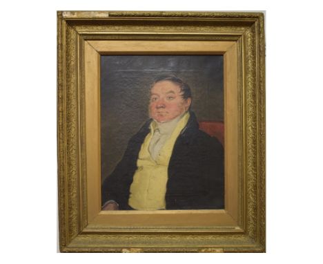 English school, a portrait of a gentleman, oil on canvas, 37 x 29 cm Condition report Report by GHMeasurement is of the visib