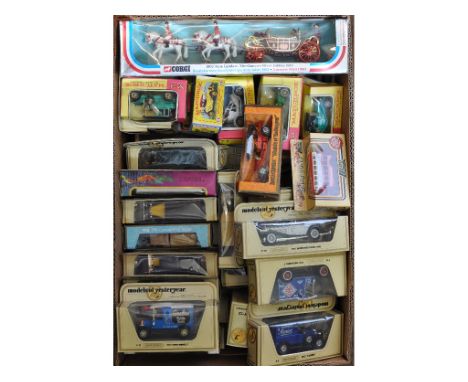 A Matchbox Models of Yesteryear 1909 Thomas Flyabout, Y12, boxed, other assorted Models of Yesteryear, Corgi and Dinky Toys (