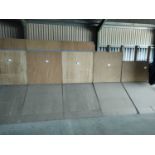 5x Free Standing Plywood Grainwall Sections 1.2m x 2.4m High