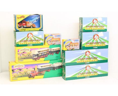 Corgi: A collection of assorted boxed Corgi Fairground / Showmans vehicles to comprise: 1163, Chipperfields Circus Set No. 1 