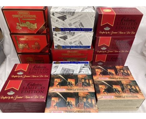 Diecast: A collection of Matchbox collectibles to include Fire Engine series, Power of the Press, Dinky Matchbox Exclusive ed