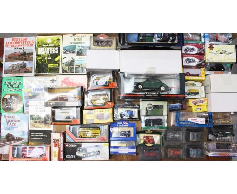 Diecast: A collection of assorted diecast boxed vehicles to include Corgi, Minichamps, Days Gone, EFE, Vanguards, and others.