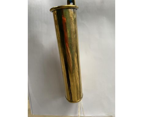 Brass whip holder. This lot carries VAT.