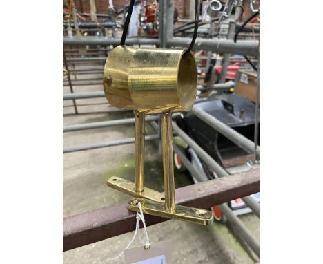 Pair of brass lamp brackets. This lot carries VAT.