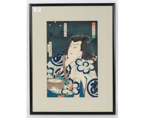 TOYOHARA KUNICHIKA (JAPANESE 1835-1900),
PORTRAIT OF UJI JOETSU FROM THE SERIES MIRROR OF GOOD AND EVIL
oban woodblock print 
