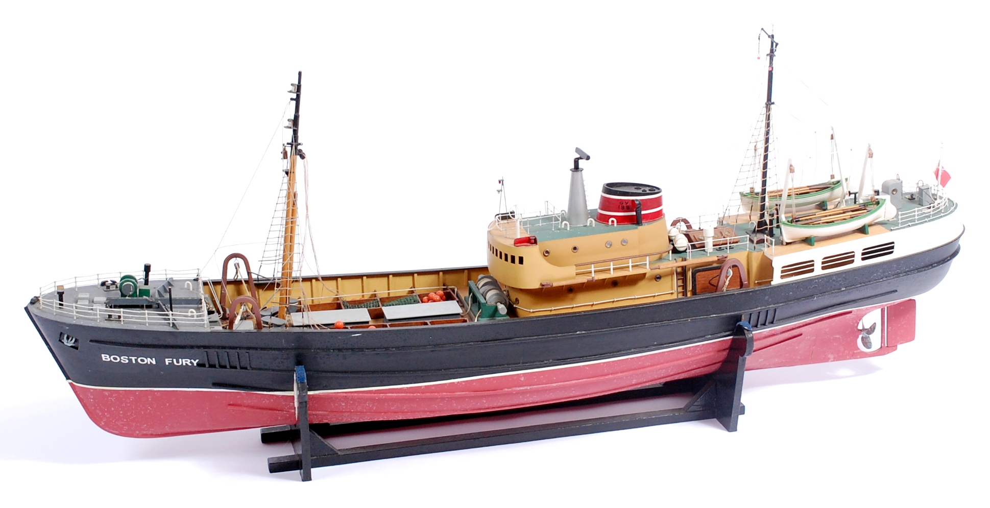 Scratch built radio control model of a Boston Fury Trawler, Grimsby ...