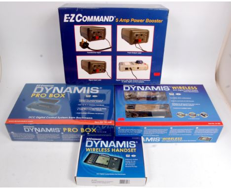 Bachmann EZ Commercial Wireless Handset, Pro Box, Wireless Control System and Power Booster, some items still in outer wrappi