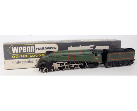 A Wrenn Railways W2211 BR green 'Mallard' engine and tender with instructions, packer No. 6 on box base (NM-BNM)