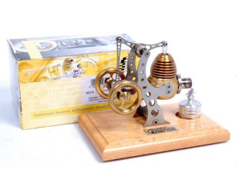 Bohm, HB11 hot air stirling "Little Pump" engine, nicely finished kit comprising of stainless steel and brass components, in 