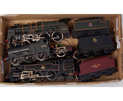 Hornby Dublo 3-rail 2-6-4 tank engine (PF), Wrenn tender only for maroon Duchess class engine (G), Airfix 'Royal Scot' engine