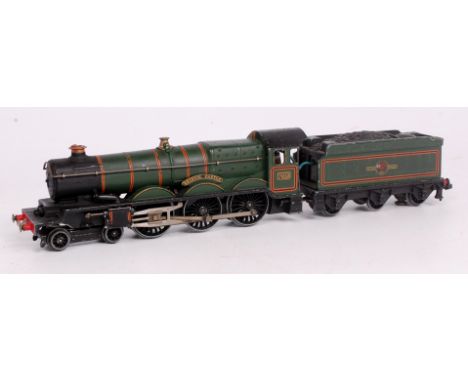 Hornby Dublo 'Bristol Castle' engine and tender, some paint loss to raised edges (G)
