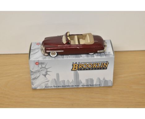 A Brooklin Models The Brooklin Collection 1:43 scale die-cast, BRK 94a 1949 Lincoln Cosmopolitan Convertible, tampico red met