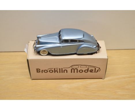 A Brooklin Models 1:43 scale die-cast, No 1 1933 Pierce Arrow Silver Arrow, light blue, in original box with inner packaging,