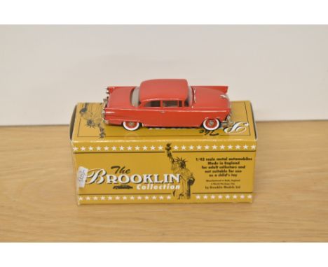 A Brooklin Models The Brooklin Collection 1:43 scale die-cast, BRK X4 1956 Ford Mainline Dealer Special Model, red, in origin