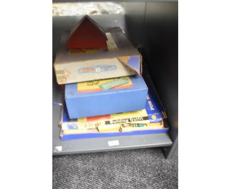 A collection of vintage Bayko in four original boxes, Building Set No2, Accessory Outfit 14C, Building Outfit 14 and Converti