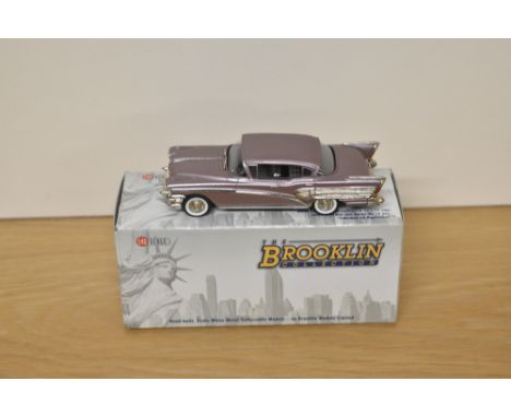 A Brooklin Models The Brooklin Collection 1:43 scale die-cast, BRK 155 1958 Buick Roadmaster 75 4-Door Hardtop, laurel mist m