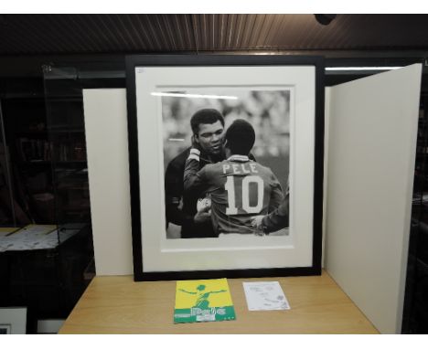 A Washington Green Fine Art Limited Edition Print, Pele, Pele &amp; Ali, 89/95, bearing pencil signature, 61cm x 52cm, specia