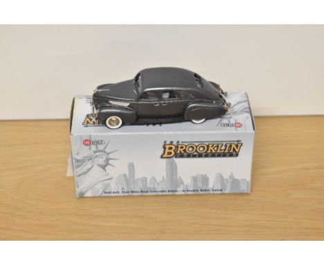 A Brooklin Models The Brooklin Collection 1:43 scale die-cast, BRK 106 1938 Lincoln Zephyr 4-Door Sedan, by permission of the