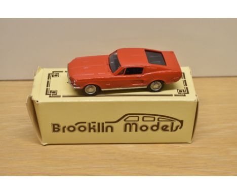 A Brooklin Models 1:43 scale die-cast, BRK 24A 1968n Ford Mustang Fastback, in original box with inner packaging, appears unu