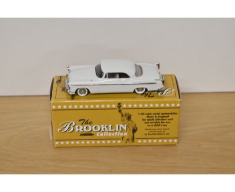 A Brooklin Models The Brooklin Collection 1:43 scale die-cast, BRK 19A 1955 Chrysler C-300 Hardtop Coupe, white, in original 