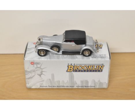 A Brooklin Models The Brooklin Collection 1:43 scale die-cast, BRK 146 1933 Stutz DV-32 Victoria Convertible, silver, in orig