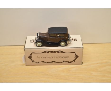 A Brooklin Models 1:43 scale die-cast, No 5 1930 Ford Model A Tudor, in original box with inner packaging, appears unused