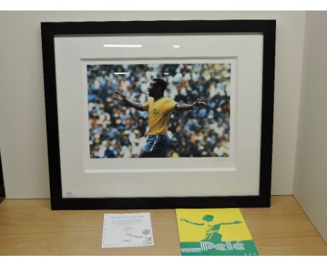 A Washington Green Fine Art Limited Edition Print, Pele, Pele, 89/225, bearing pencil signature, 30cm x 46cm, specially frame