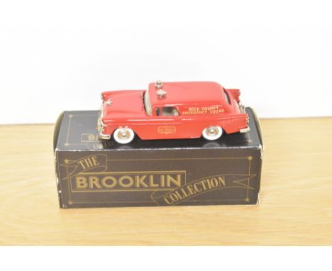 A Brooklin Models The Brooklin Collection 1:43 scale die-cast, BRK 26A Chevrolet Fire Marshal's Truck Rock County, in origina