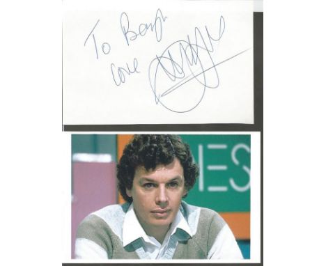 David Icke signed album page with colour 6x4 photo. A former footballer and sports broadcaster, Icke has been known since the