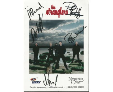 The Stranglers signed 8x6 colour photo. English Weekend punk band who emerged via the punk rock scene. Scoring some 23 UK top