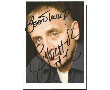 Sylvester McCoy signed 6x4 colour photo. Scottish actor, best known for playing the seventh incarnation of the Doctor in the 