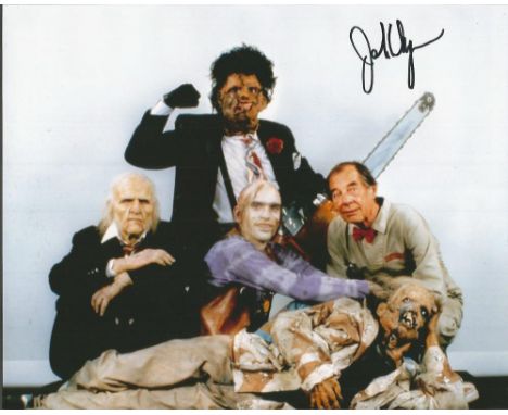 Stunning John Dugan Texas Chainsaw Massacre hand signed 10x8 photo. This beautiful hand signed photo depicts John Dugan as Gr