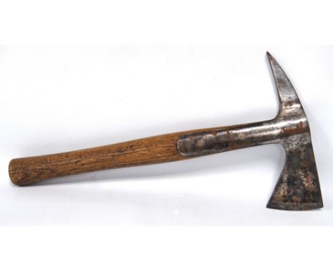 London Auxiliary Fire Service axe, the blade stamped 'London AFS 14262', 38cm long.