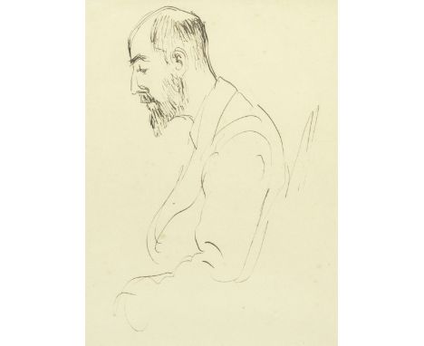 Augustus Edwin John O.M., R.A. (British, 1878-1961)Portrait of Trelawney Dayrell Reed pen and ink28 x 20cm (11 x 7 7/8in).Exe