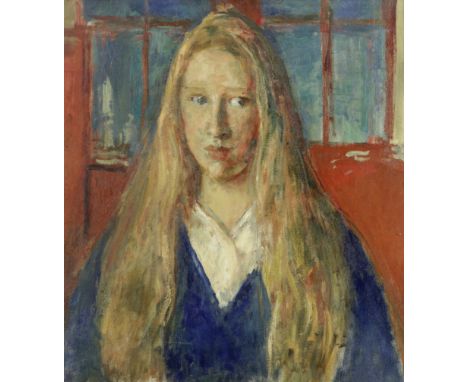 Augustus Edwin John O.M., R.A. (British, 1878-1961)Portrait of Sara John oil on canvas56 x 50.5cm (22 1/16 x 19 7/8in).Painte