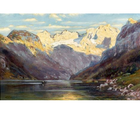 Ludwig Correggio. 1846 München - nach 1920 München. Sign. Königsee. Öl/Ktn. 15 x 23, 5 cm. R