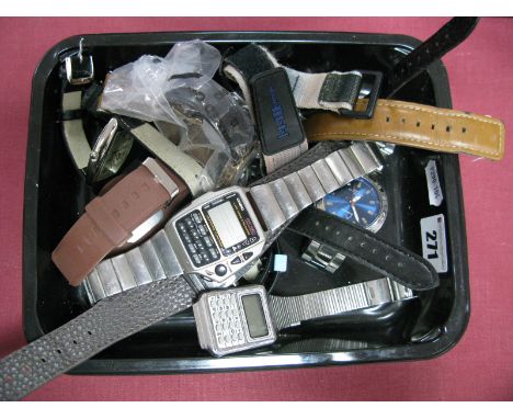 Casio; A Gent's Wrist Remote Controller Watch; together with further gent's wristwatches including, Bench, Next, Maven, etc.