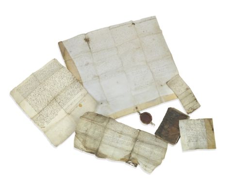 ELGIN – MANUSCRIPTSGroup of deeds and manuscripts pertaining to Elgin dating from the fourteenth to the eighteenth century, c