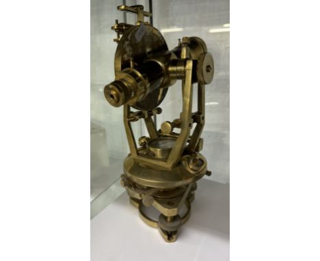 A solid brass theodolite