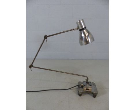 Mid century machinists lamp converted to table/desk lamp