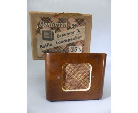 Vintage Stentorian Braemar X Baffle Loudspeaker in original box