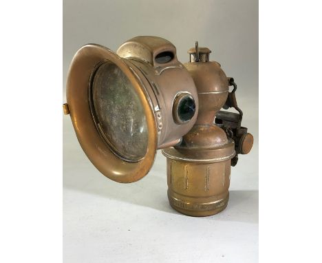Vintage carbide bicycle lamp
