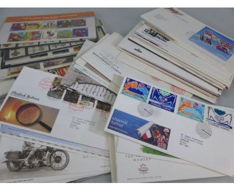 Collection of first day covers and seven complete sheets of early Wildings