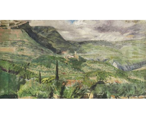 *Carel Weight CH RA (1907-1997)'Looking across to La Reve from Lucien Pissarro's cottage (La Compagne Orovida) Dardennes, nea