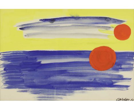 Alexander Calder (American, 1898-1976) Untitledsigned and dated 'Calder '61' l.r., watercolour and gouache55 x 74.5cmProvenan