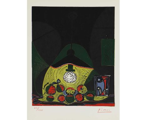 *After Pablo Picasso'Fruit press'lithograph in colours, bears signature and numbered XXI/XXXsheet 28 x 21.5cm;and another'Tor