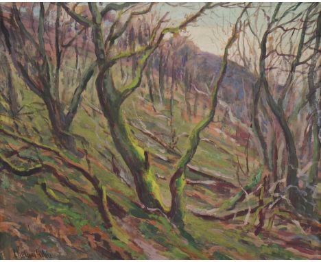 Harry Phelan Gibb (1870-1948)'Exmoor'signed 'Phelan Gibb' l.l., also signed, inscribed and dated 1919 verso, oil on board46 x